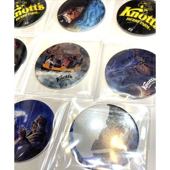 Knotts Berry Farm Pog Collection 8 pcs Nostalgia 90s Game Piece - Picture 4 of 6